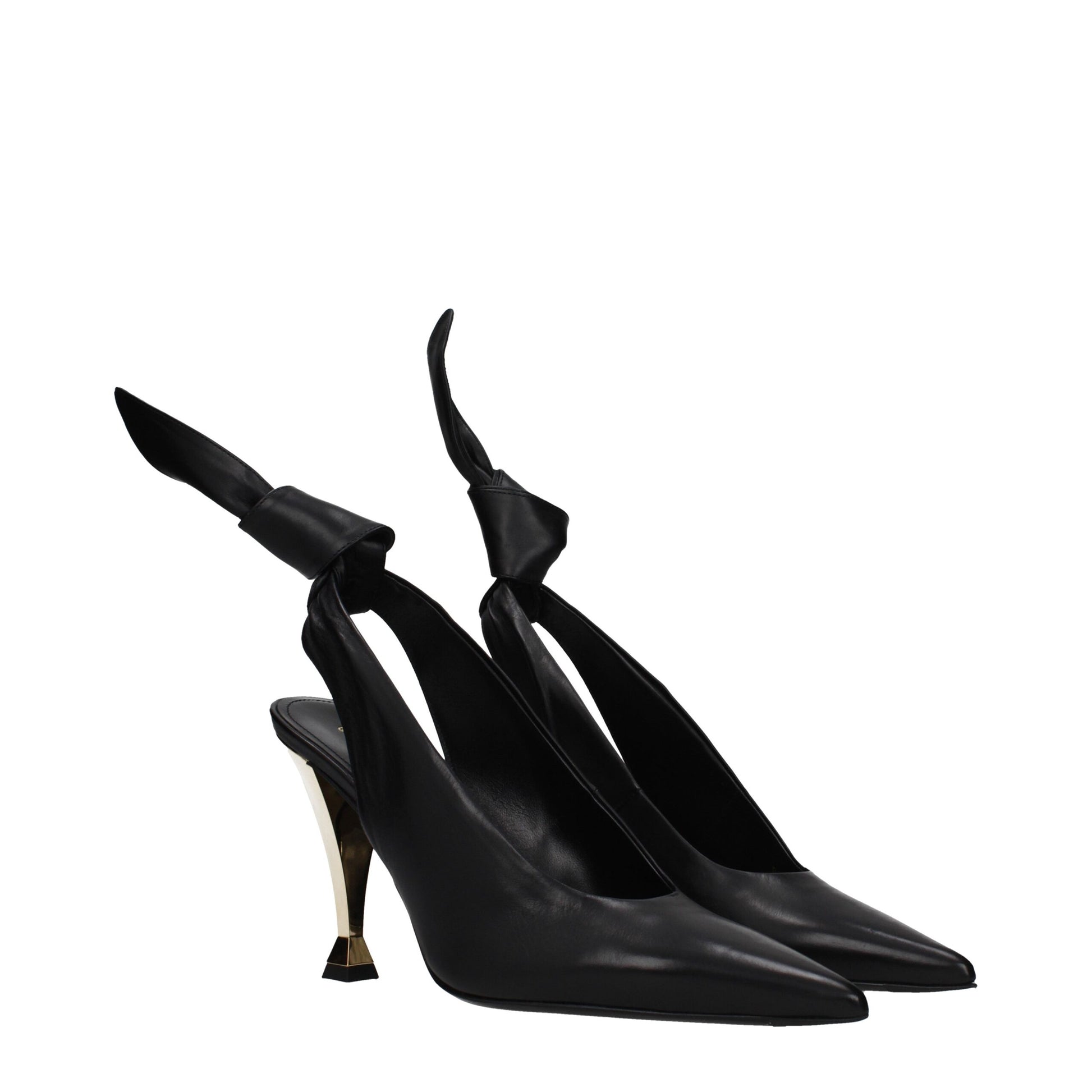 Givenchy Black Leather High Heel Pumps - Timeless Elegance Redefined