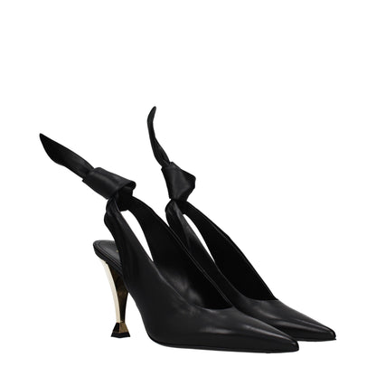 Givenchy Black Leather High Heel Pumps - Timeless Elegance Redefined