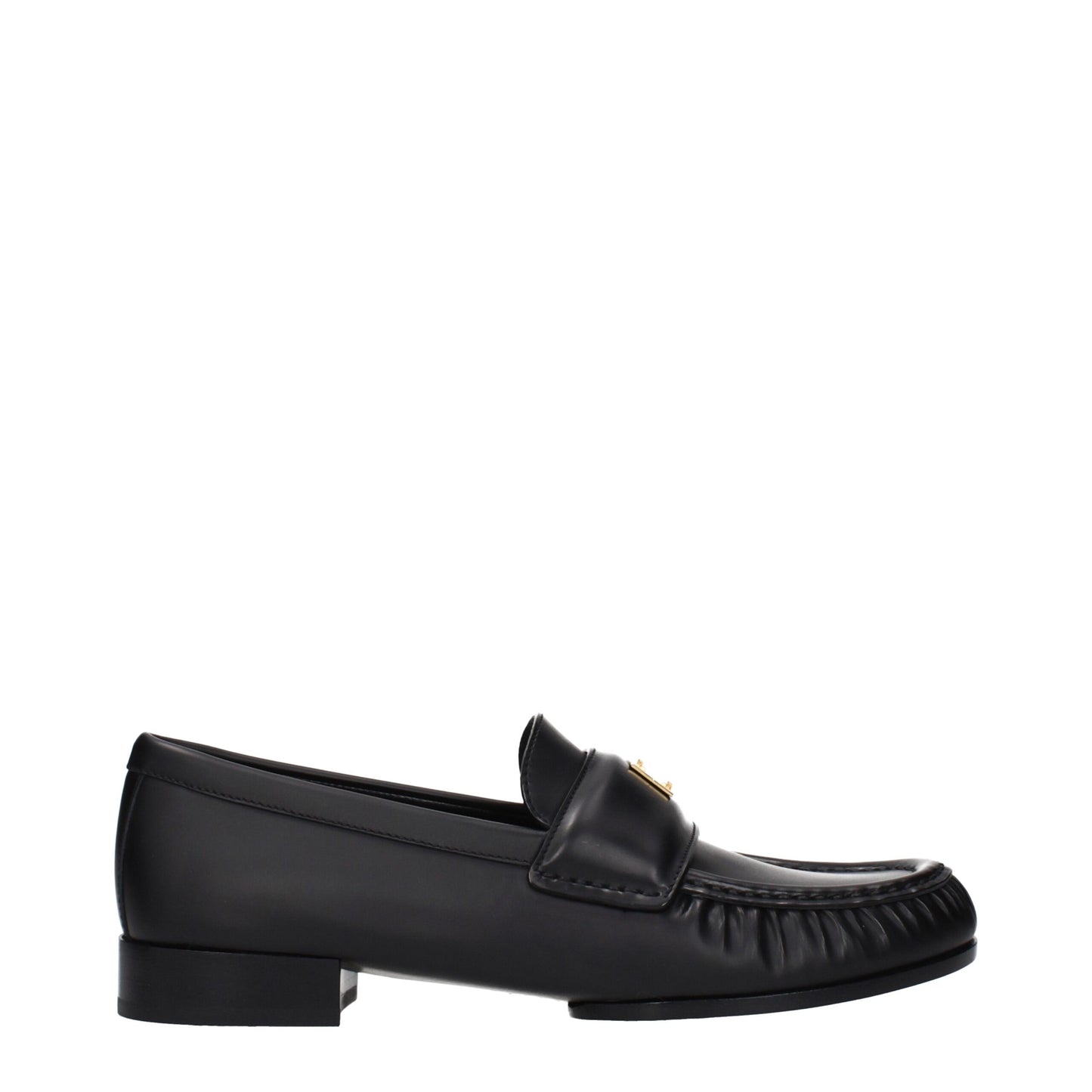 Givenchy Black Leather Slip-On Loafers: Elegant Footwear for the Discerning Individual