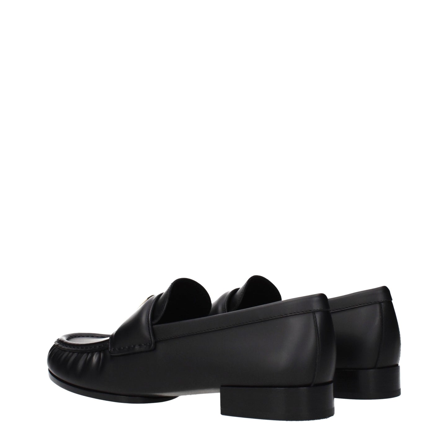 Givenchy Black Leather Slip-On Loafers: Elegant Footwear for the Discerning Individual
