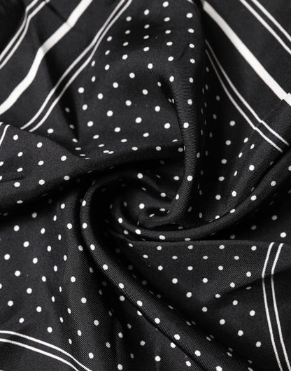 Dolce & Gabbana Black Polka Dot Square Handkerchief