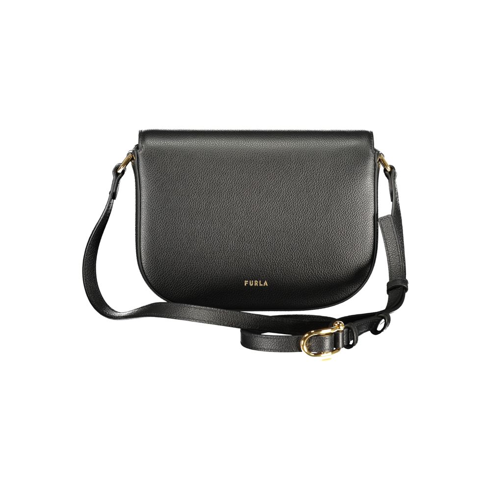 FURLA Black Leather Women Crossbody - Rosso Drop Bag