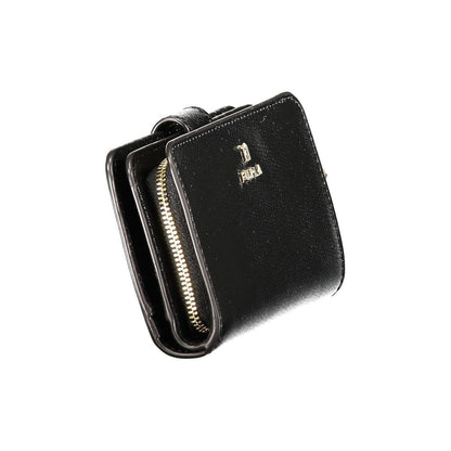 FURLA Camelia M Compact Wallet in Black Leather