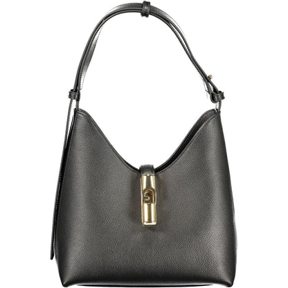 Furla Nero Leather Woman Bag - Sophisticated Italian Elegance