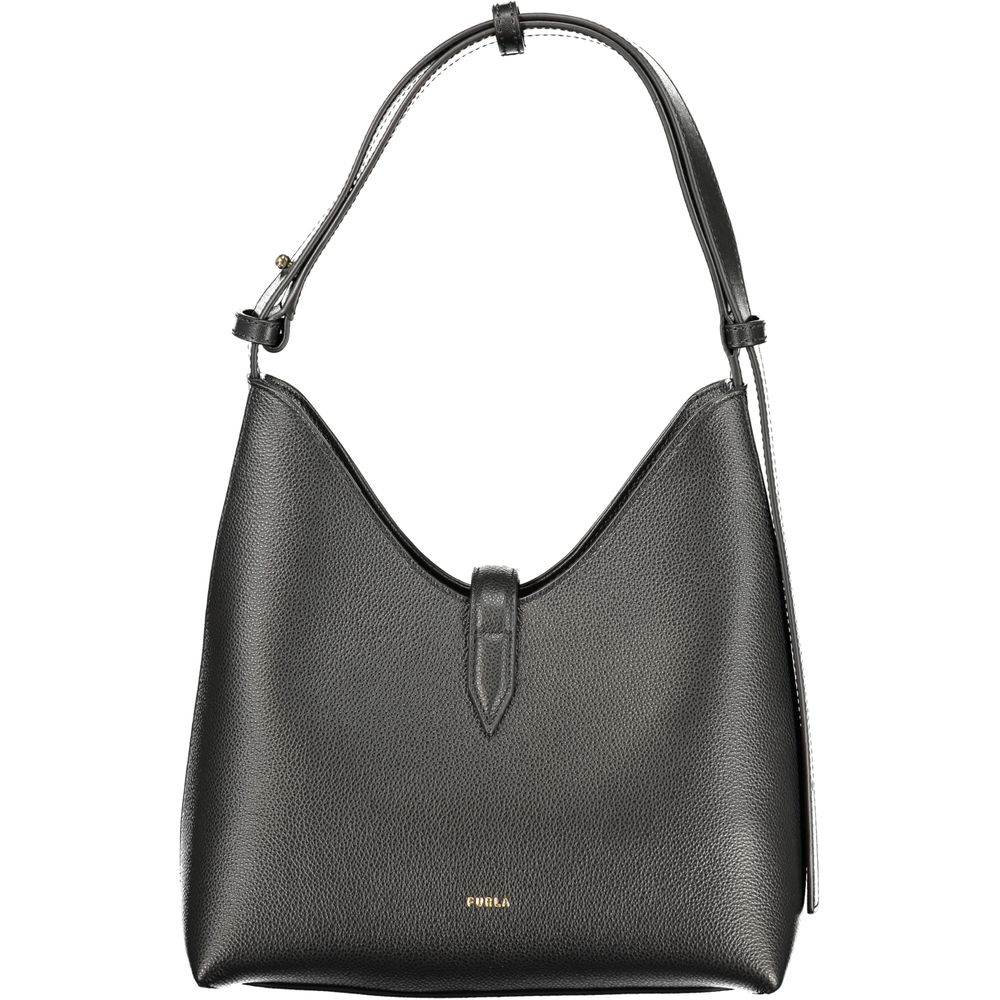Furla Nero Leather Woman Bag - Sophisticated Italian Elegance