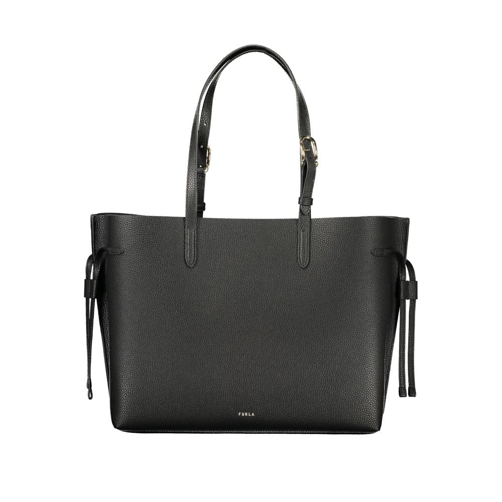 Furla Black Leather Women Handbag - Ava