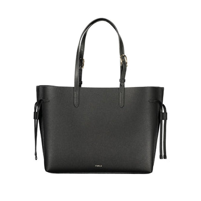 Furla Black Leather Women Handbag - Ava