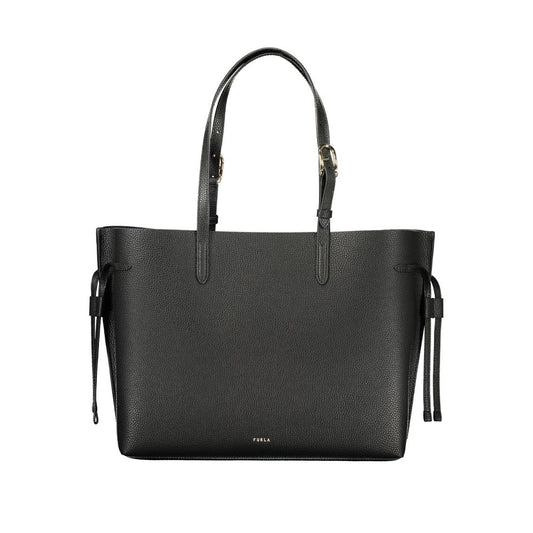 Furla Black Leather Women Handbag - Ava