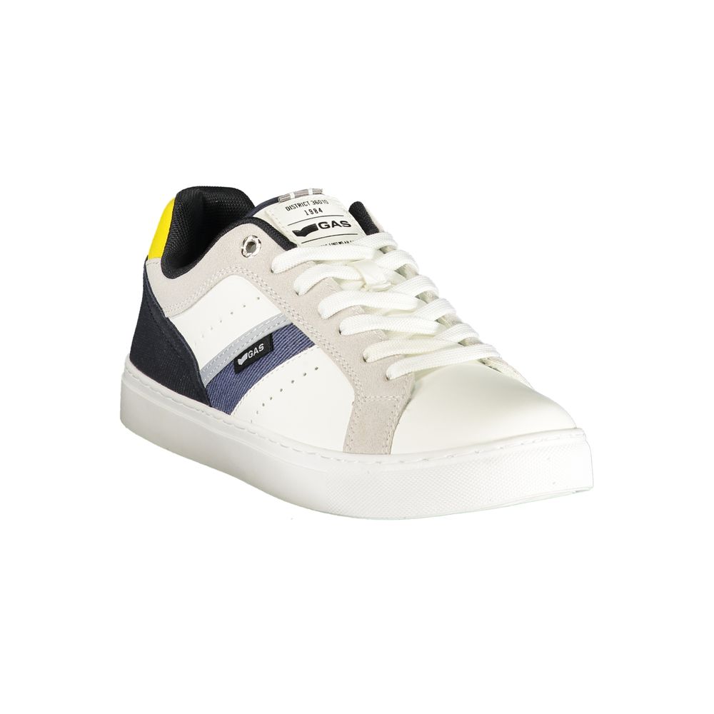 GAS White Polyurethane Men's Sneaker - Donald LTX