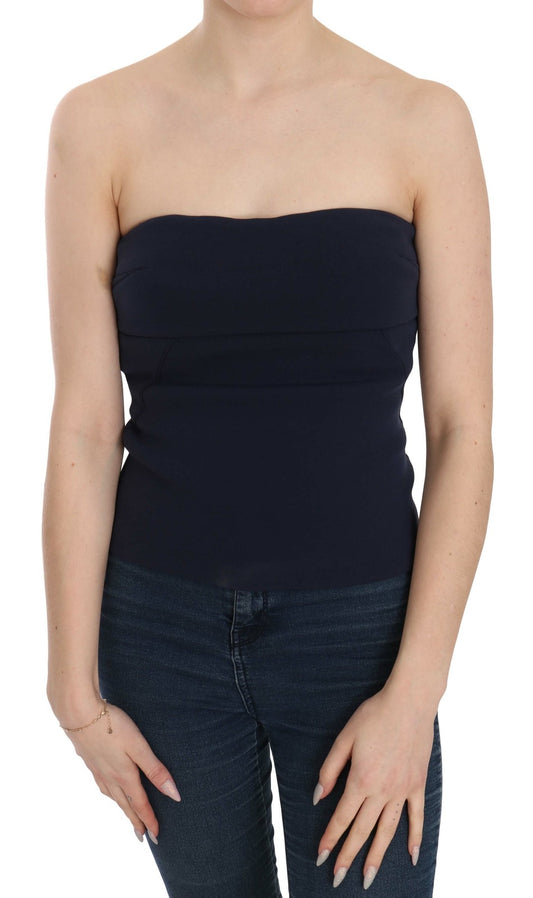 C’N’C COSTUME NATIONAL Strapless Zipper Back Tube Top Blouse