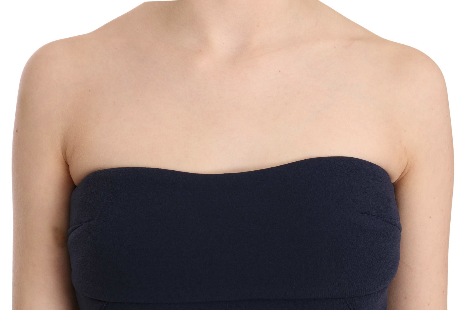 C’N’C COSTUME NATIONAL Strapless Zipper Back Tube Top Blouse