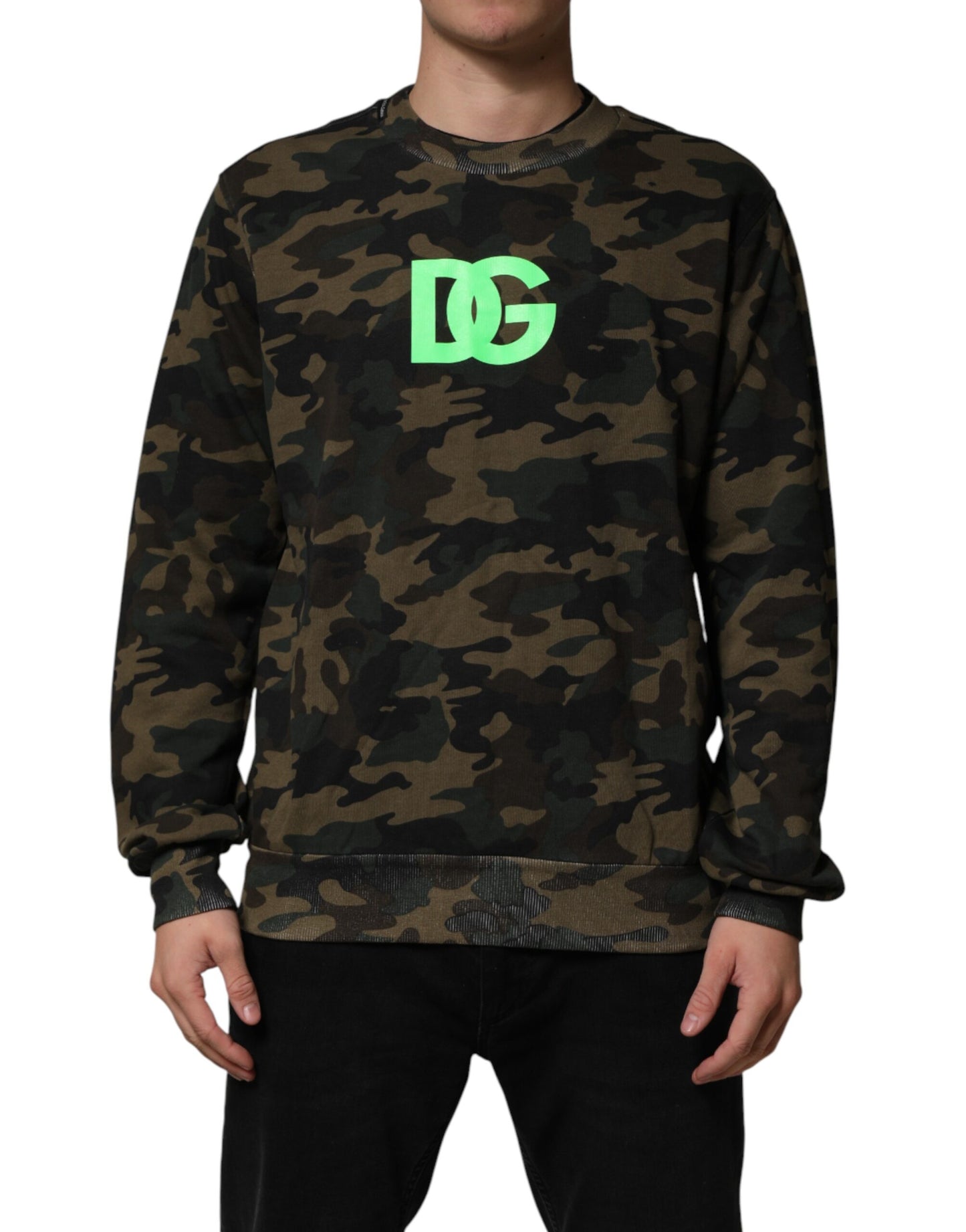 Dolce & Gabbana Multicolor Camouflage Men Sweatshirt