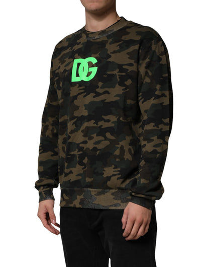 Dolce & Gabbana Multicolor Camouflage Men Sweatshirt
