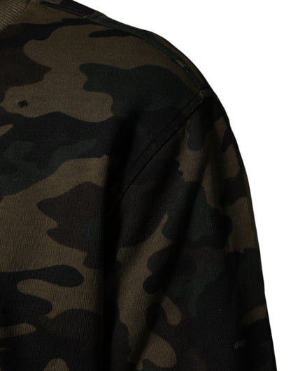 Dolce & Gabbana Multicolor Camouflage Men Sweatshirt