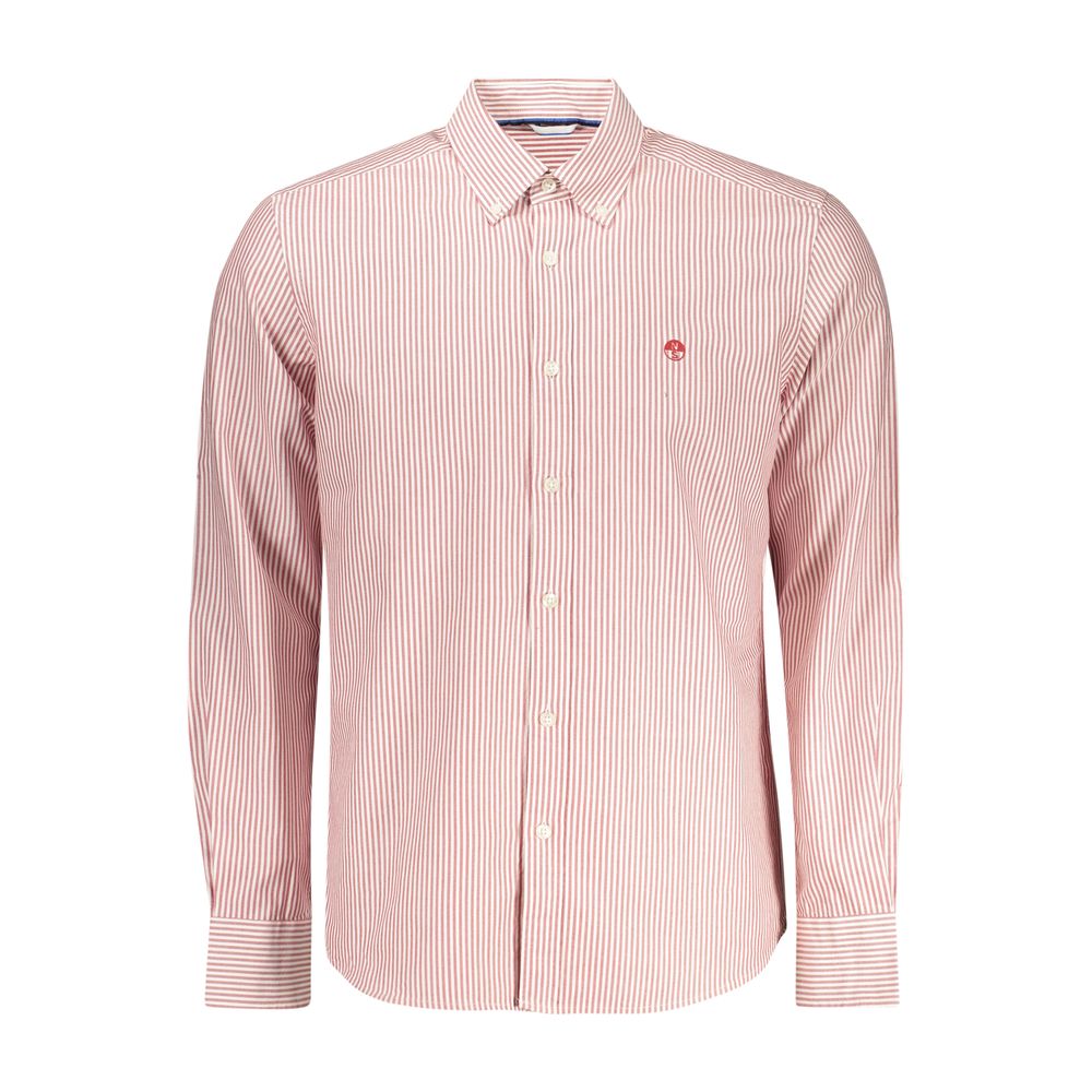NORTH SAILS Red Striped Long-Sleeved Shirt