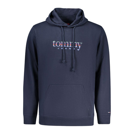Tommy Hilfiger Blue Cotton Men's Hooded Sweatshirt
