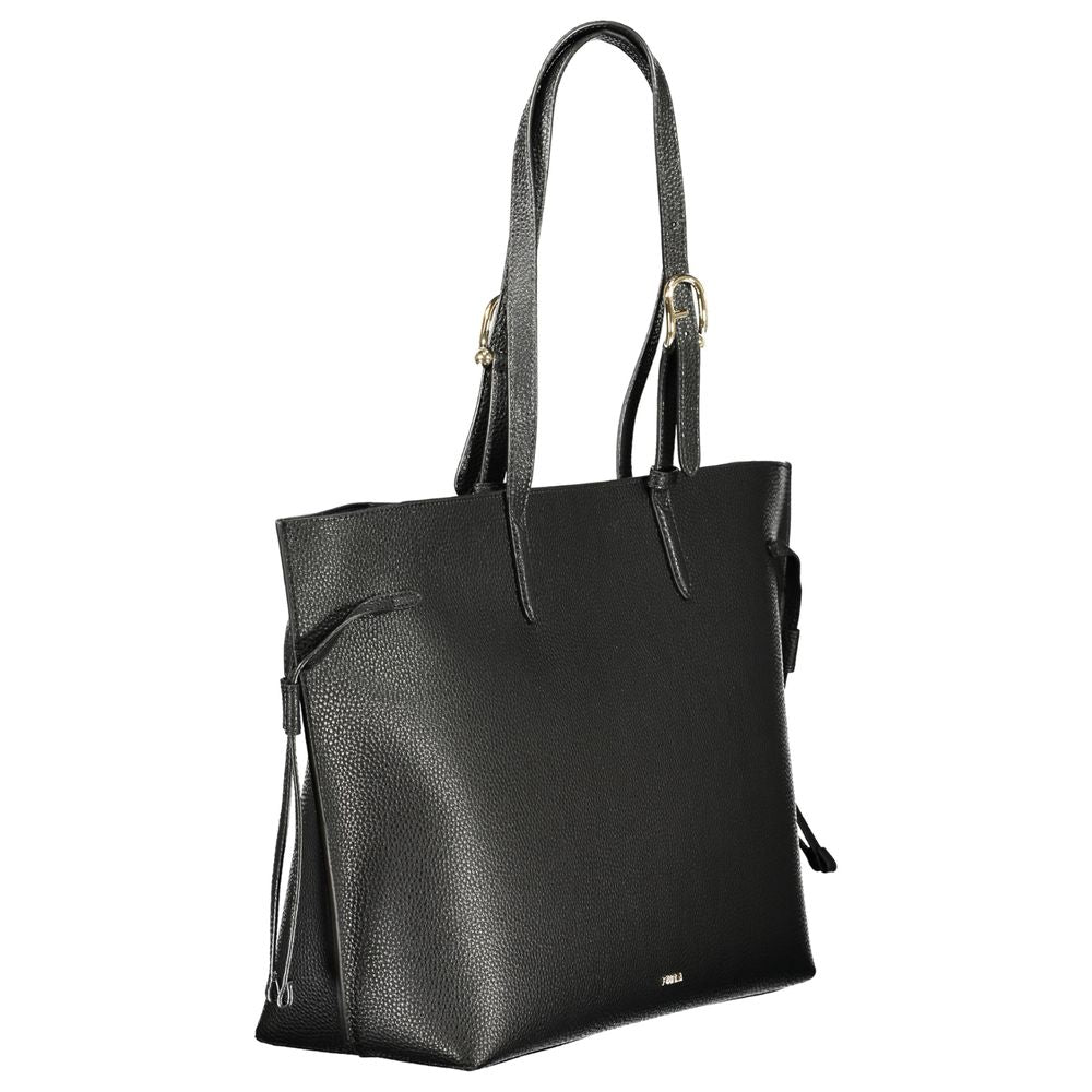 Furla Black Ava L Tote Bag - Timeless Italian Elegance
