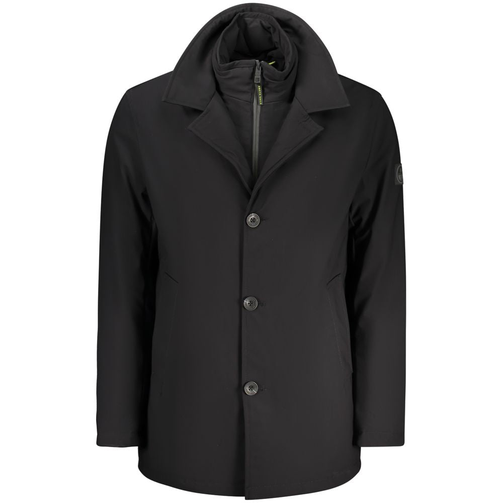 North Sails Black Tech Trench Jacket for Men
