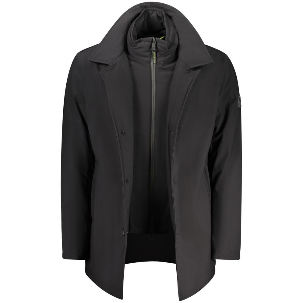 North Sails Black Tech Trench Jacket for Men