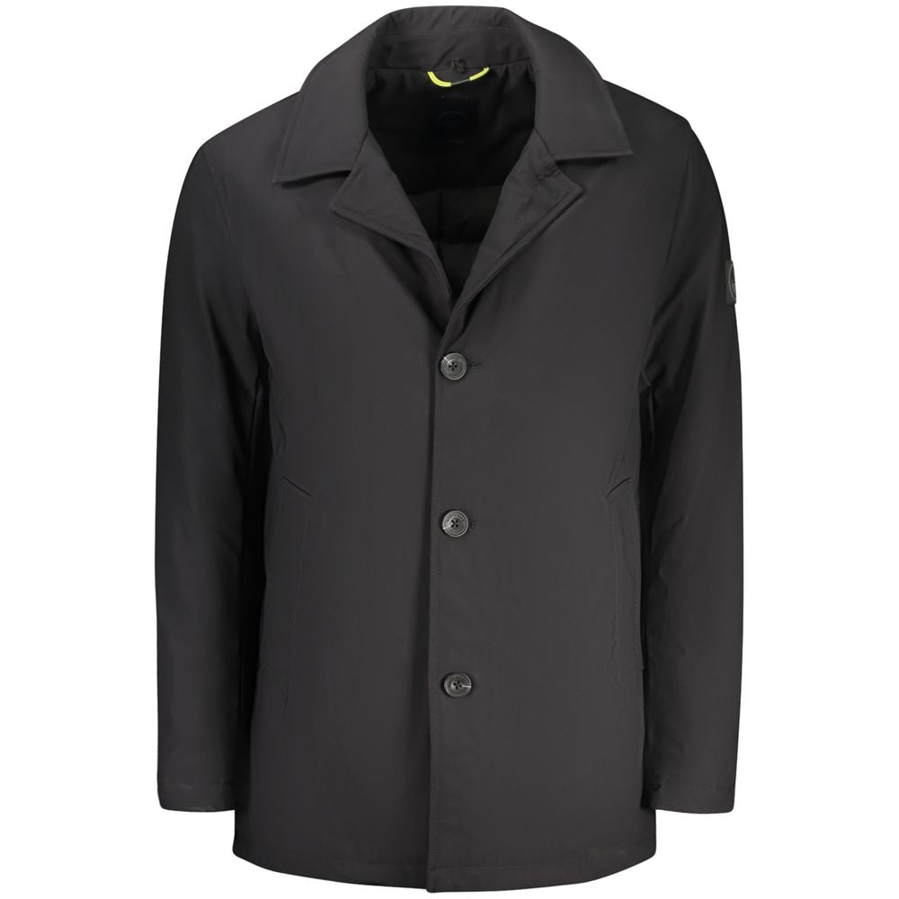 North Sails Black Tech Trench Jacket for Men