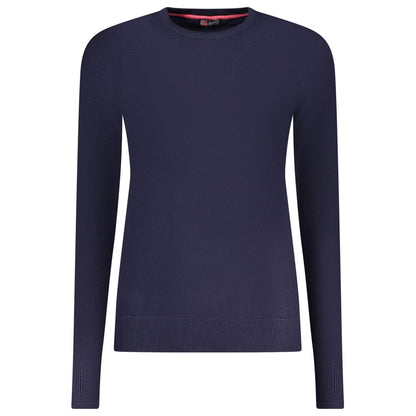 Norway 1963 Long-Sleeved Crew Neck Logo T-Shirt in Blu