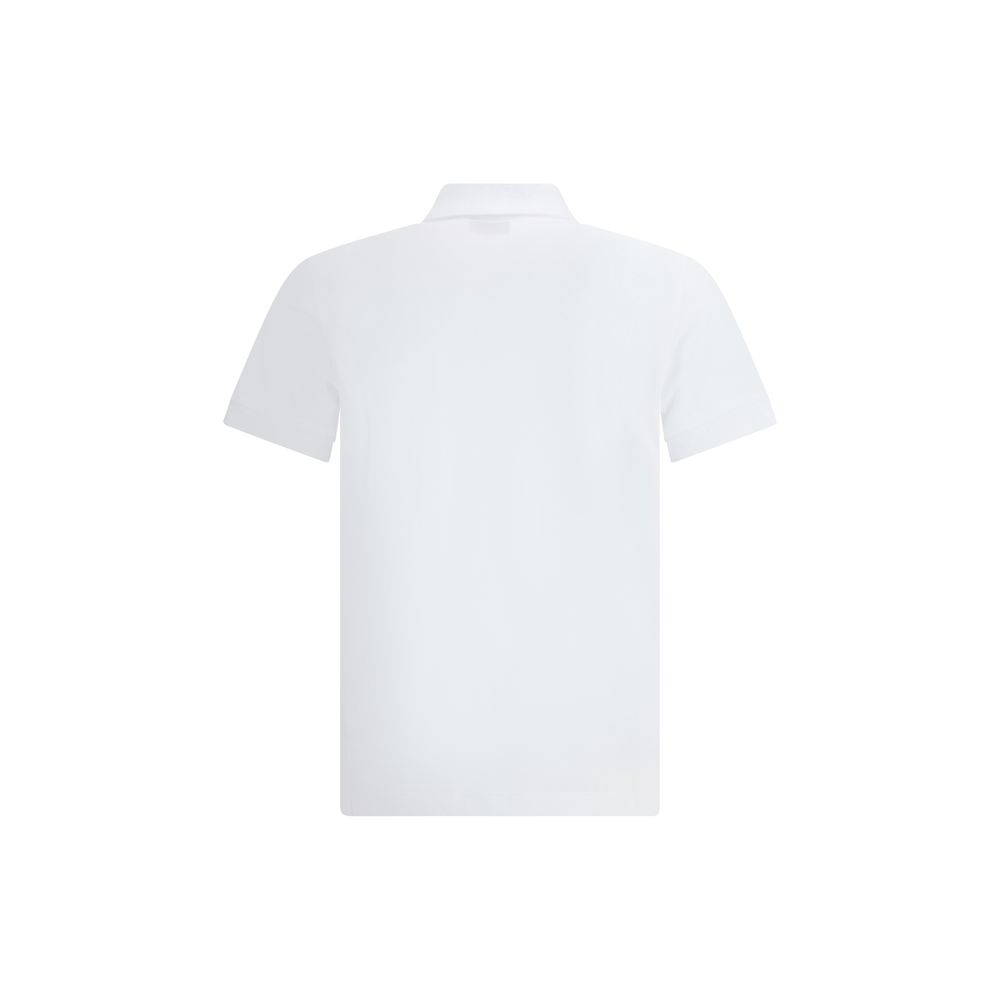Fendi White Cotton Polo Shirt - Effortless Elegance