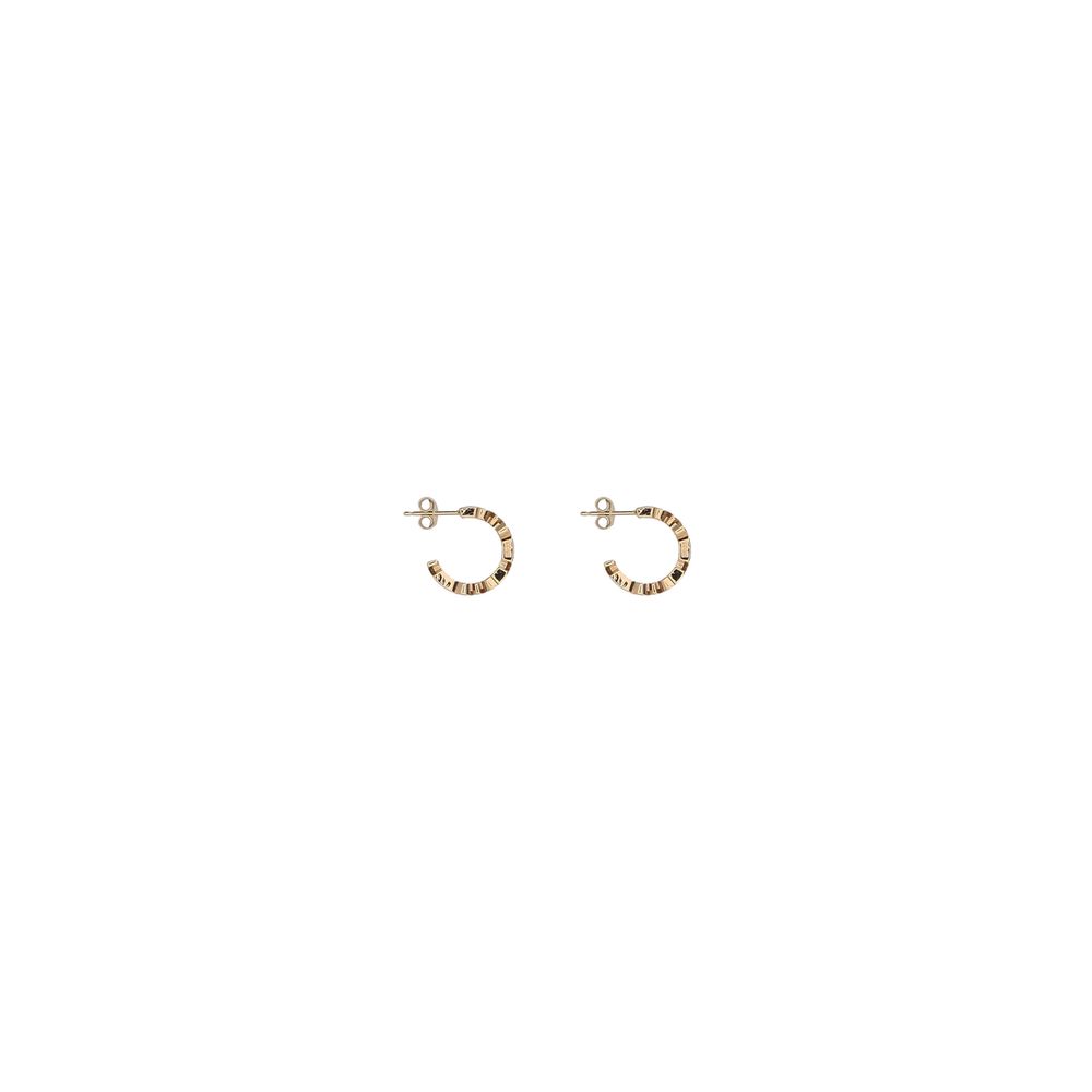 Versace Gold Brass Ring Earrings