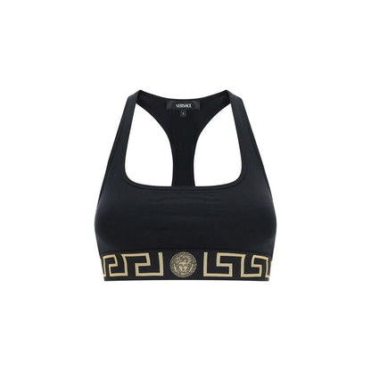 Versace Black Cotton Top – Bold Elegance Redefined