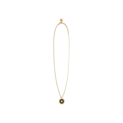 Versace Gold Brass Necklace with Medusa Pendant