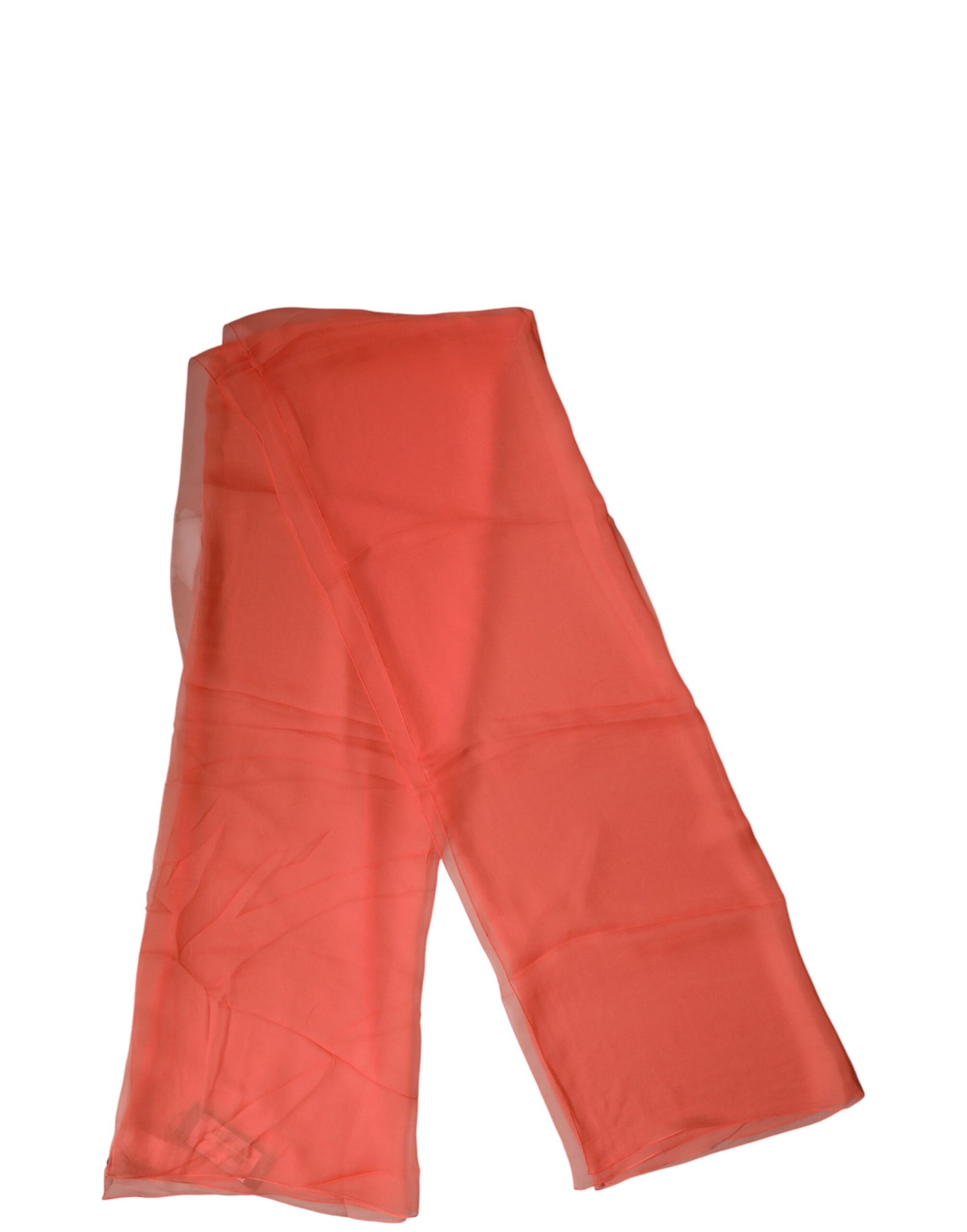 Dolce & Gabbana Orange Stole Silk Neck Wrap Shawl for Men