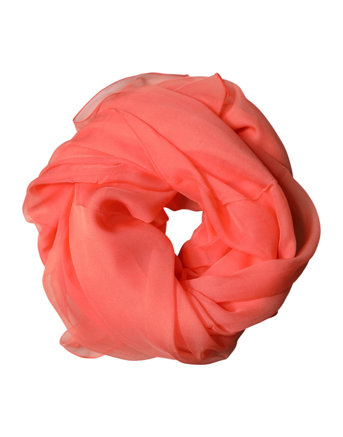 Dolce & Gabbana Orange Stole Silk Neck Wrap Shawl for Men