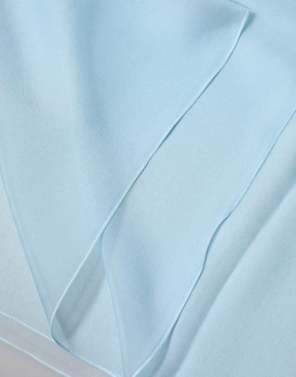 Dolce & Gabbana Light Blue Stole Silk Neck Wrap Shawl Scarf