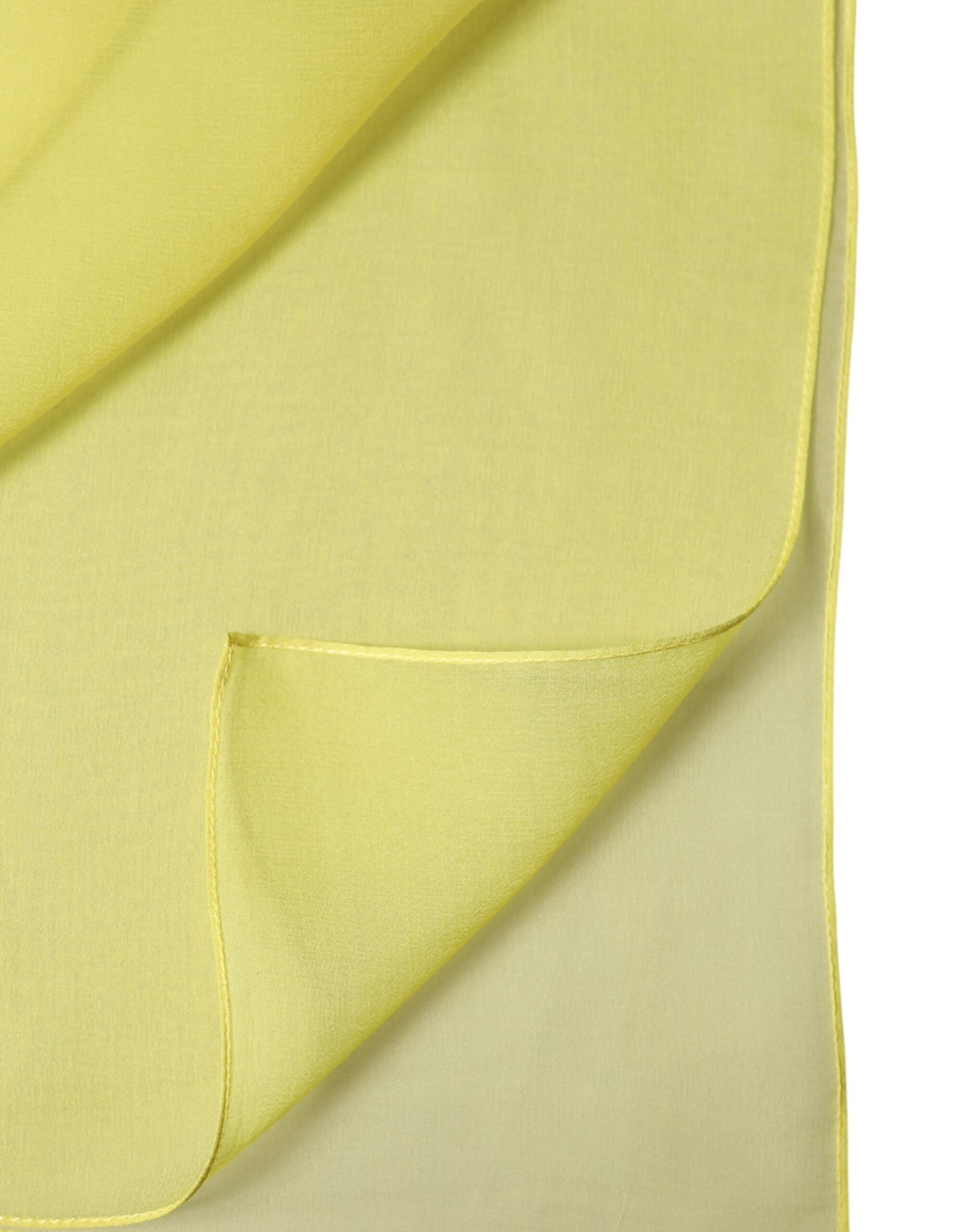 Dolce & Gabbana Yellow Stole Silk Neck Wrap Shawl for Men