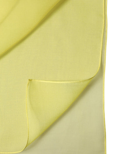 Dolce & Gabbana Yellow Stole Silk Neck Wrap Shawl for Men