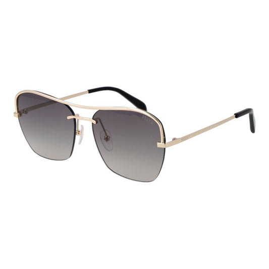 Emilio Pucci Women’s Sunglasses – Gold Metal Frame, Grey Gradient Lenses