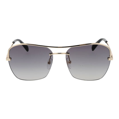 Emilio Pucci Women’s Sunglasses – Gold Metal Frame, Grey Gradient Lenses