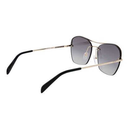 Emilio Pucci Women’s Sunglasses – Gold Metal Frame, Grey Gradient Lenses