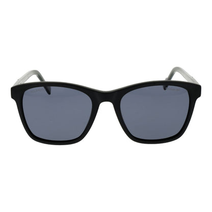 Reebok Men's Sunglasses – Black Square Frame, Grey Polarized Lenses