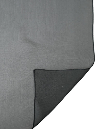 Dolce & Gabbana Dark Green Stole Silk Neck Wrap Shawl Scarf