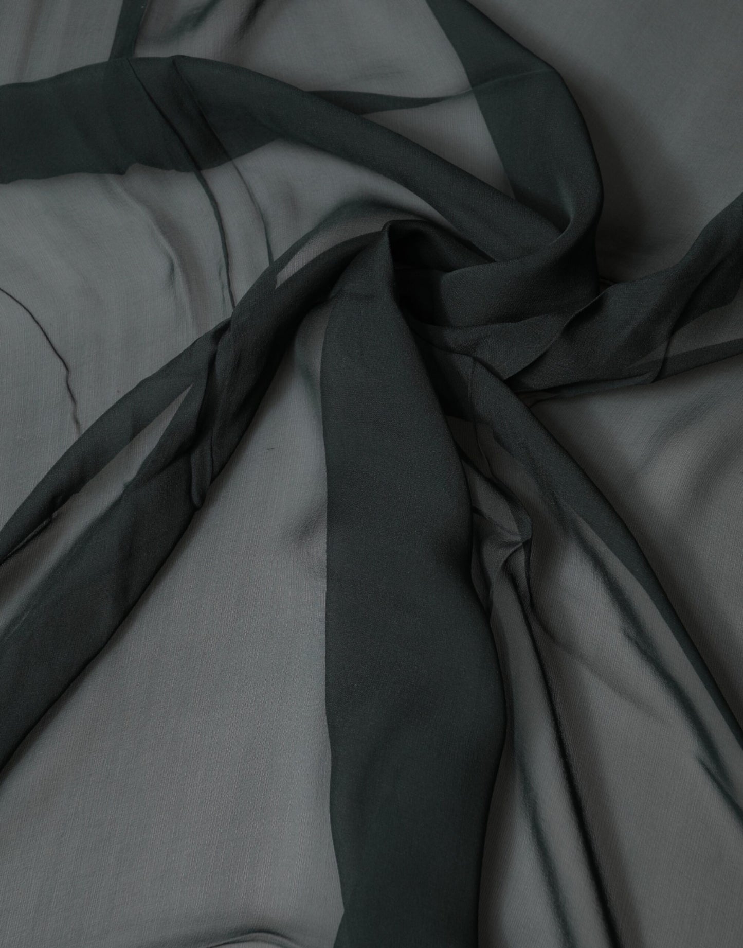 Dolce & Gabbana Dark Green Stole Silk Neck Wrap Shawl Scarf