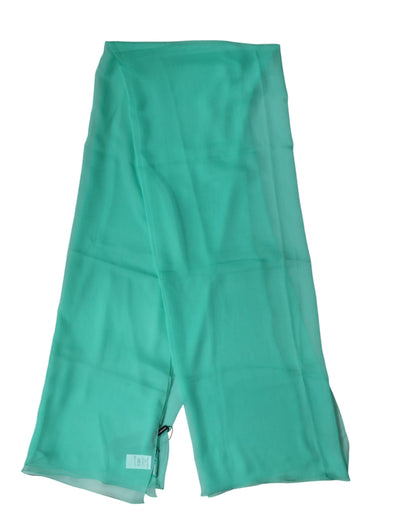 Dolce & Gabbana Teal Stole Silk Neck Wrap Shawl for Men