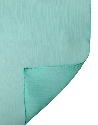 Dolce & Gabbana Teal Stole Silk Neck Wrap Shawl for Men
