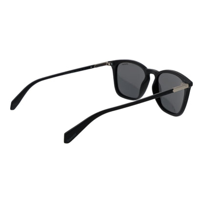 Polaroid Men's Sunglasses – Black Square Frame, Grey Polarized Lenses