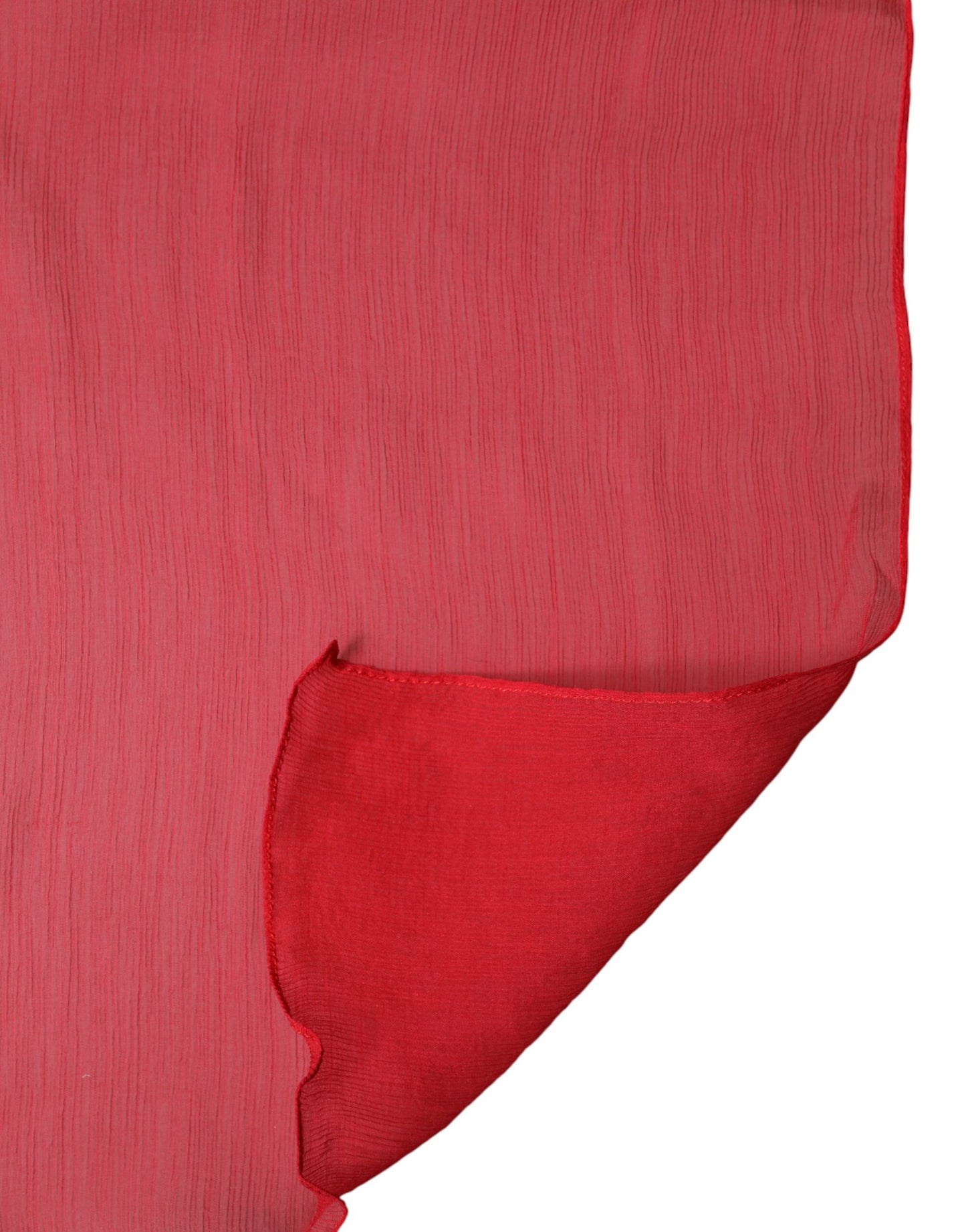 Dolce & Gabbana Red Stole Silk Neck Wrap Shawl for Men