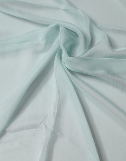 Dolce & Gabbana Light Teal Silk Stole Neck Wrap Shawl Scarf