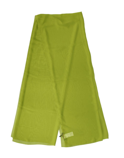 Dolce & Gabbana Green Polyester Stole Neck Wrap Shawl Scarf