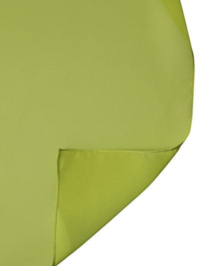 Dolce & Gabbana Green Polyester Stole Neck Wrap Shawl Scarf