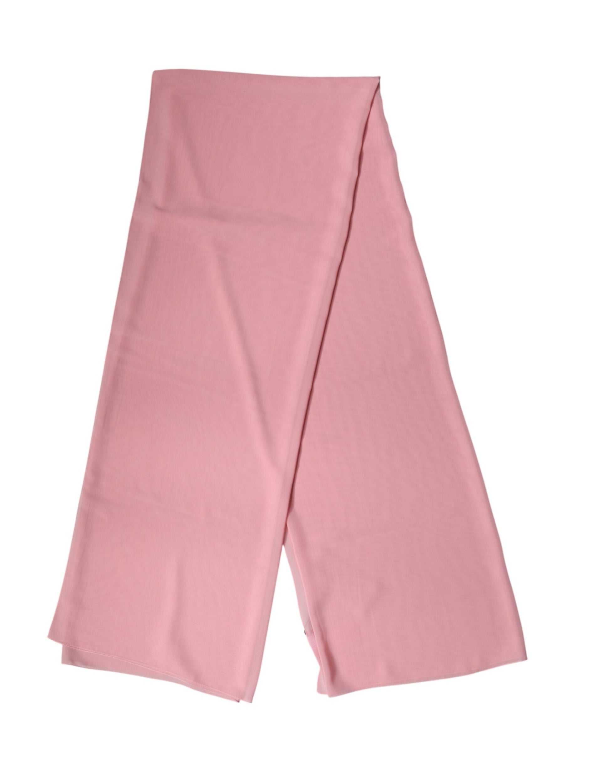 Dolce & Gabbana Pink Silk Stole Neck Wrap Shawl for Men