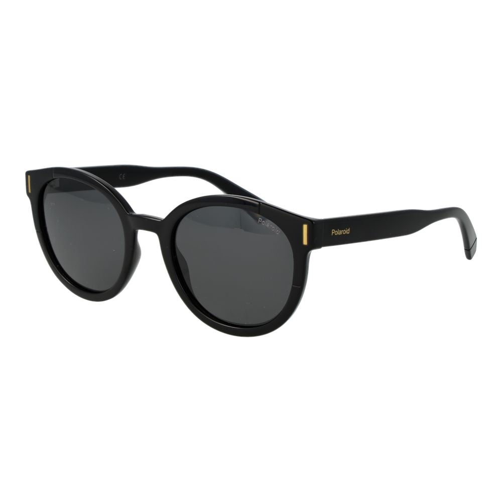 Polaroid Women’s Sunglasses – Black Full-Rim Frame, Grey Polarised Lenses
