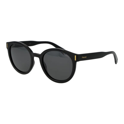 Polaroid Women’s Sunglasses – Black Full-Rim Frame, Grey Polarised Lenses